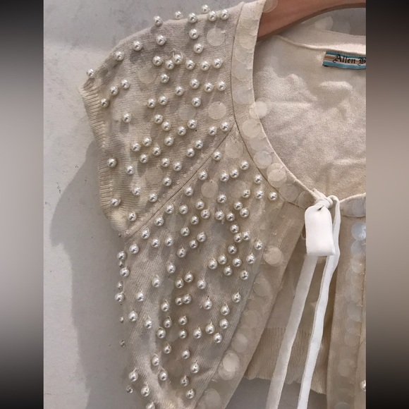 New Allen b Pearl crop cardigan - Picture 2 of 6